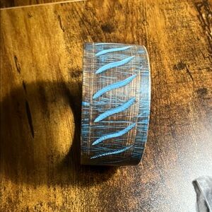 Brown and Blue Patterned Bangle